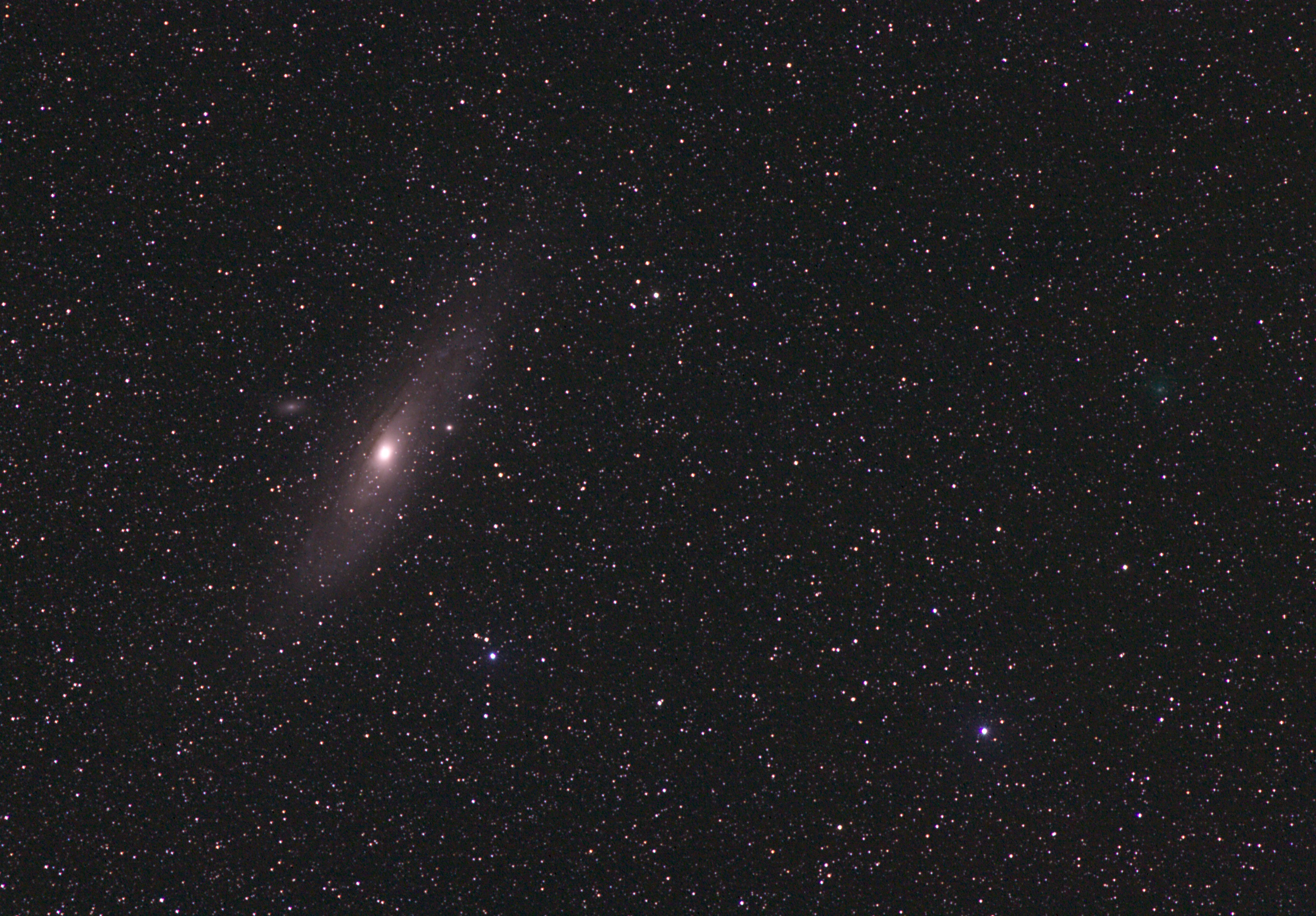 Komet bei M31