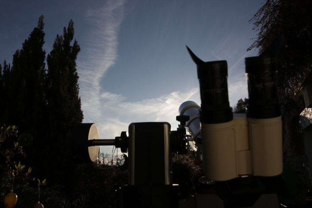 sky and telescope, during visual observation