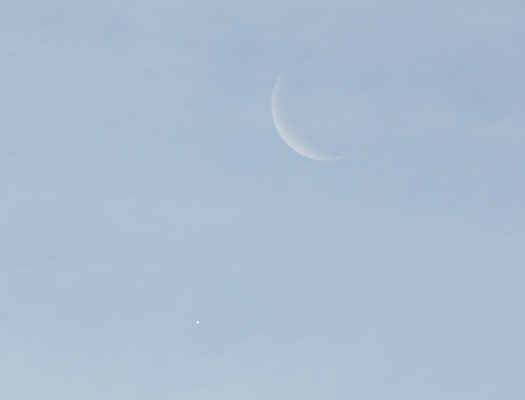 Mond und Venus im 08:12