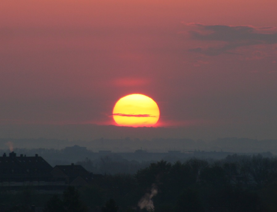 sunrise in the mist