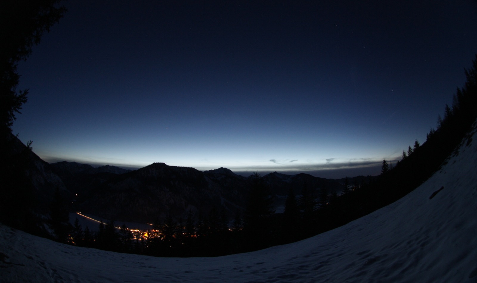 Dmmerung nach Westen