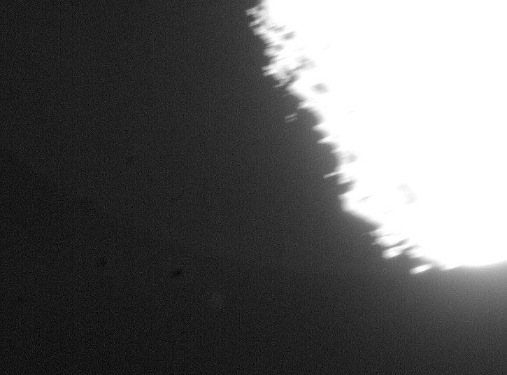 Mond beim Eskimonebel NGC2392