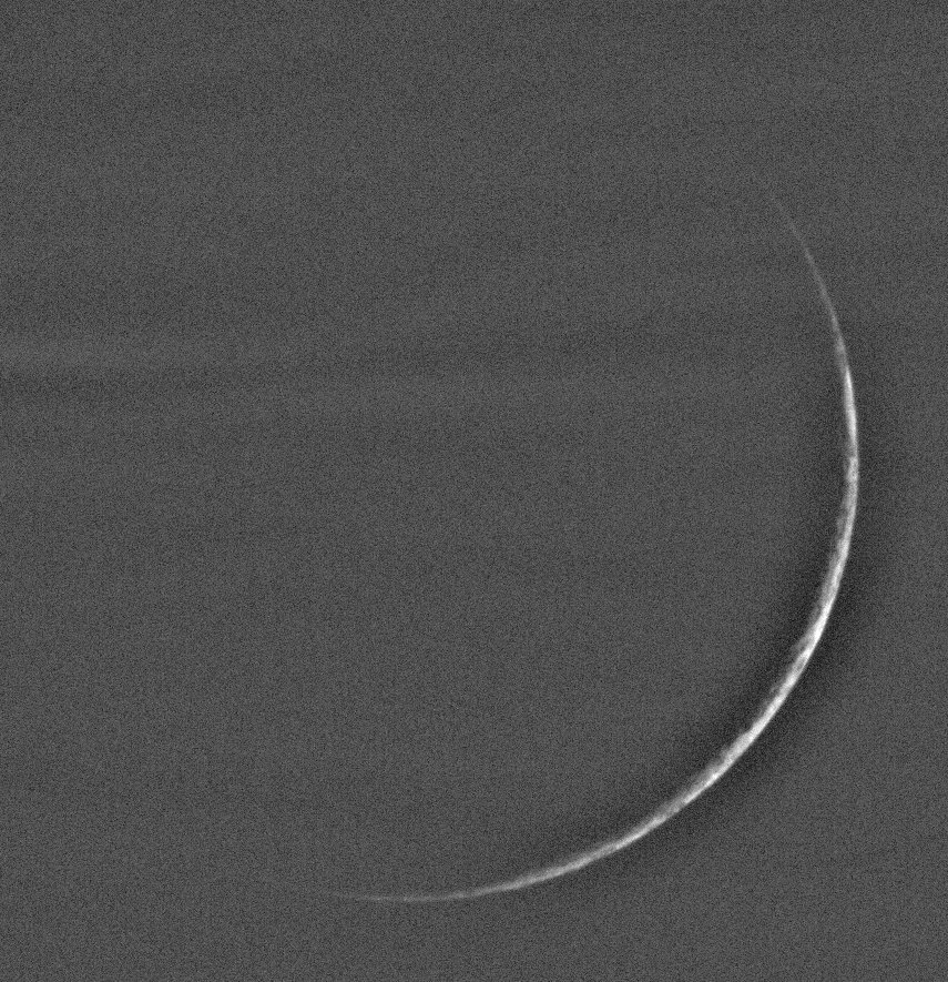 processed view of the crescent