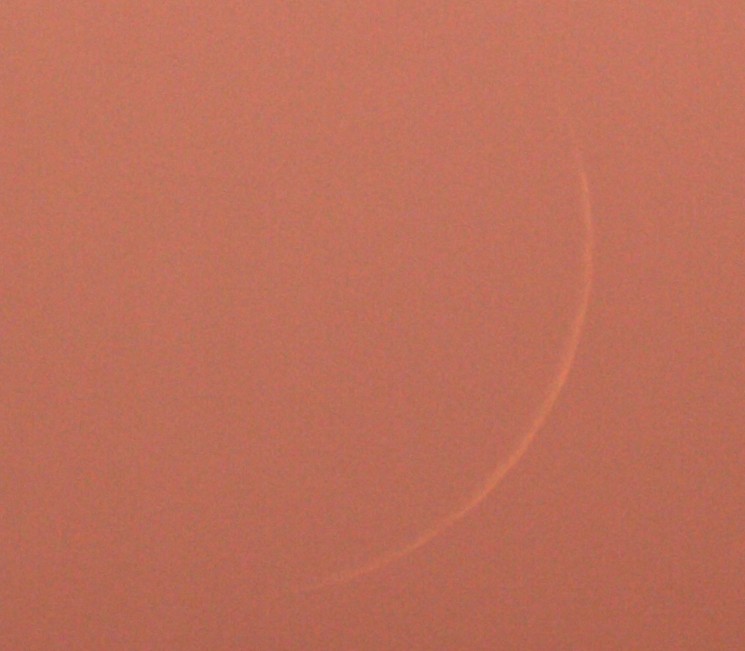 contrast enhanced image of the crescent
