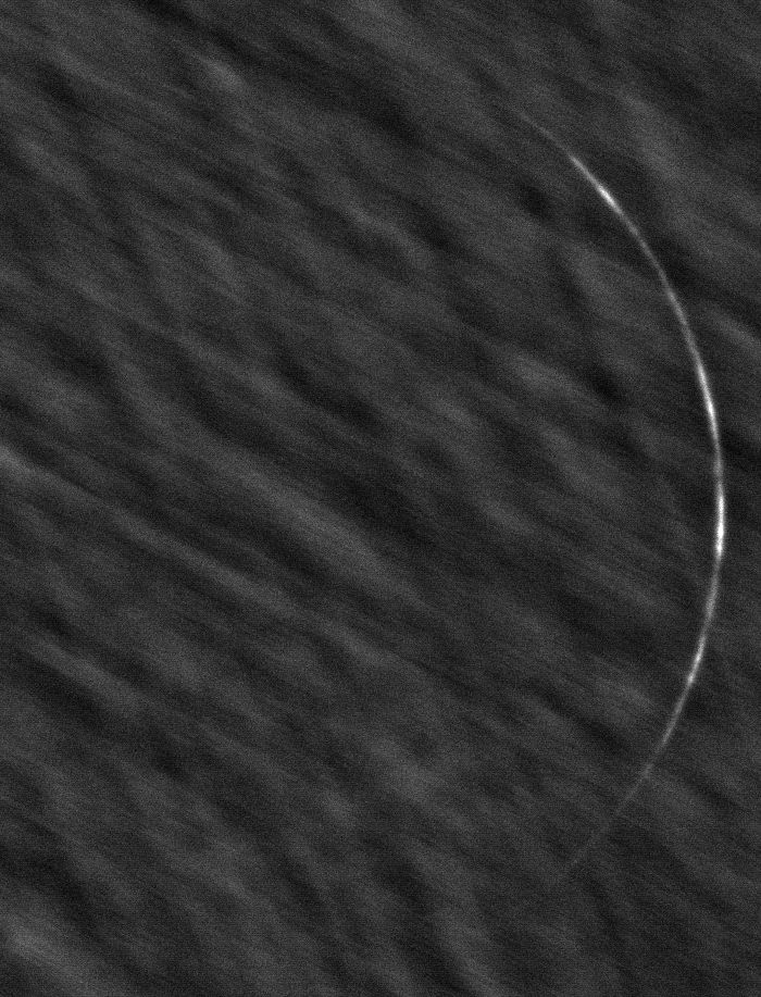 junge mondsichel am 19. Januar