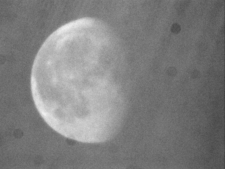 contrast enhanced image of the moon
