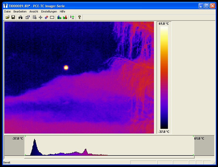 Vollmond im thermischen Infrarot