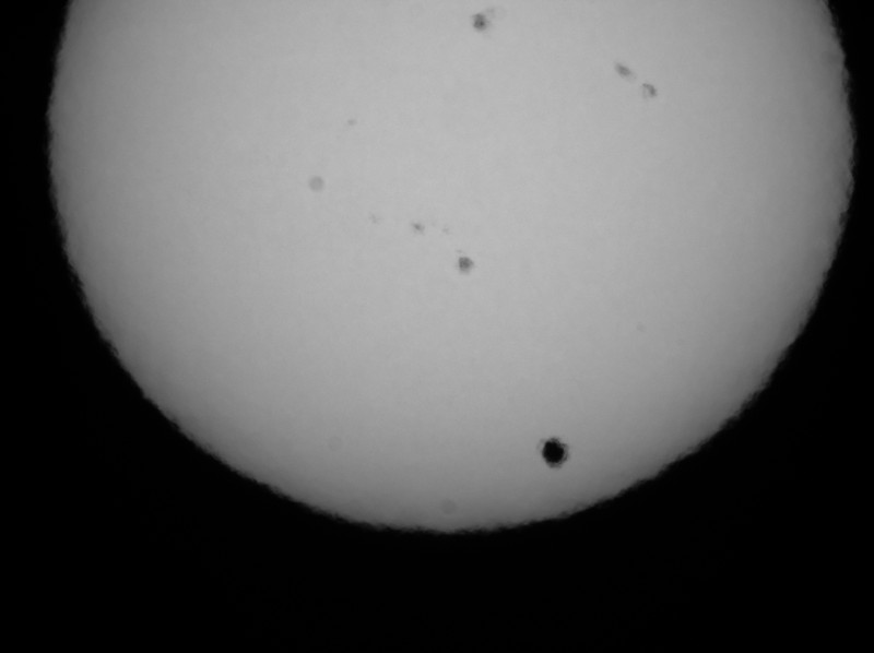 Venustransit um 06:00 (UT+2)