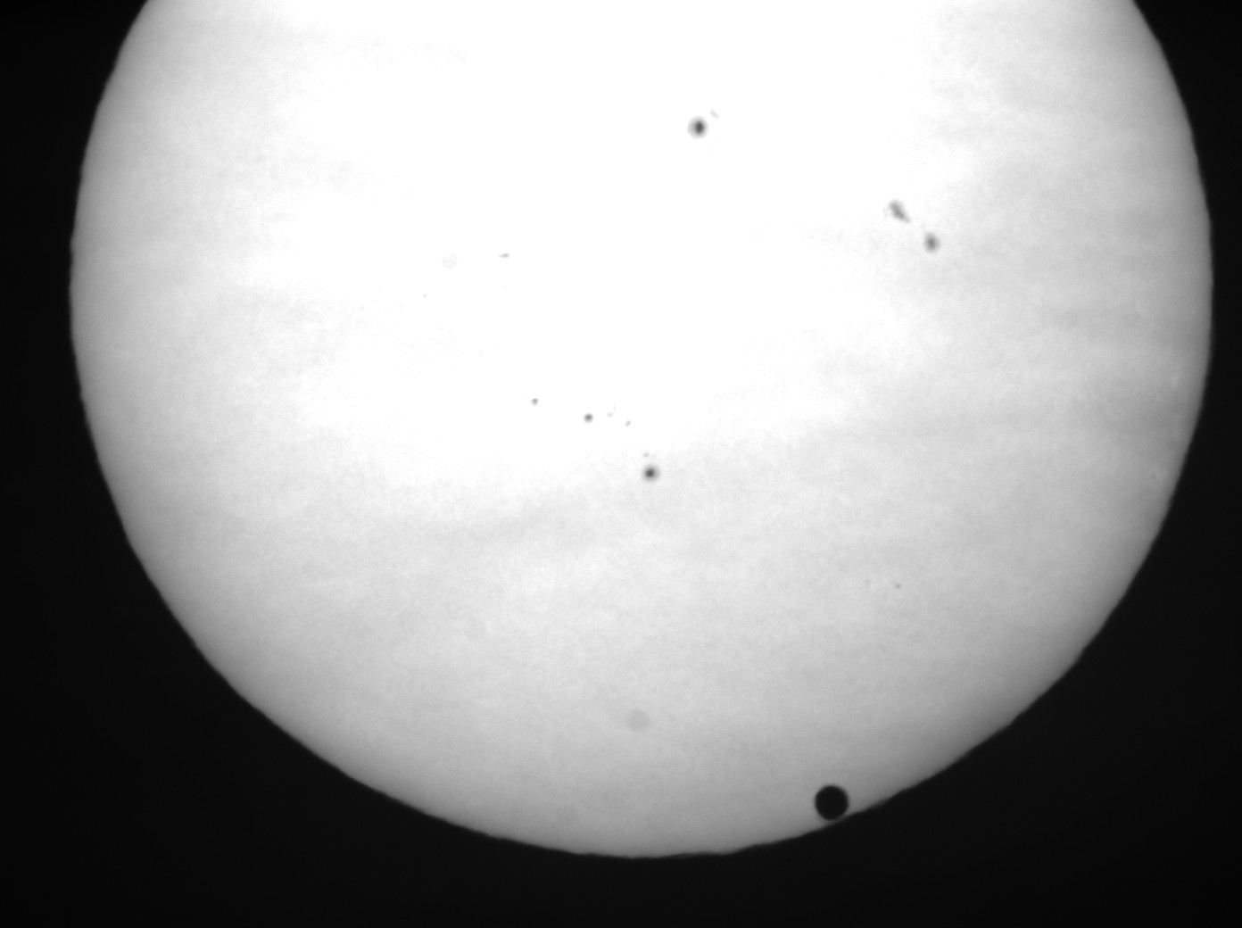 Venustransit um 06:37 (UT+2)