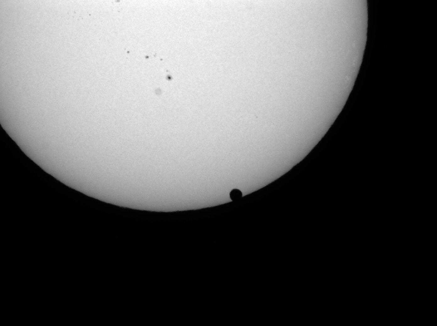 Venustransit um 06:40 (UT+2)