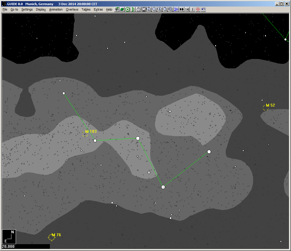 Sternbild Cassiopeia