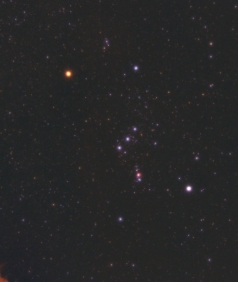 Sternbild Orion, als Foto